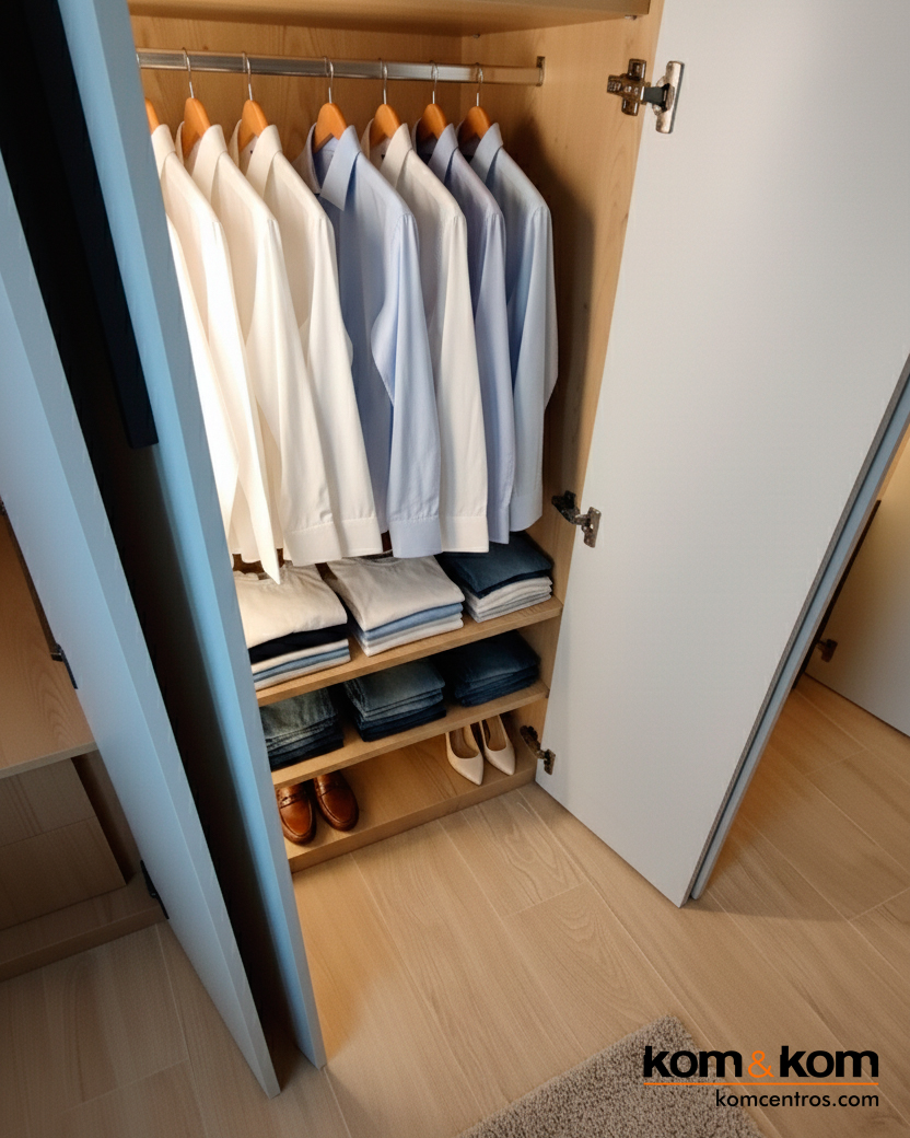 armario a medida moderno color cashmere